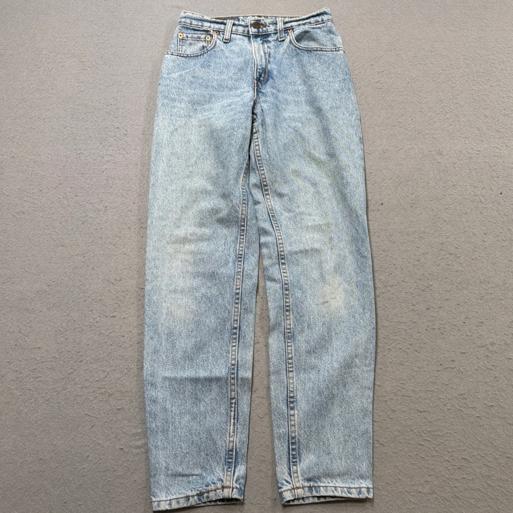Vintage Levi's Jeans Women's 5 Blue Big E Light Wash High Rise Straight Leg USA